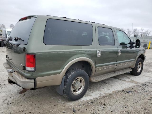 1FMNU43LXYEC22708 - 2000 FORD EXCURSION LIMITED GREEN photo 3
