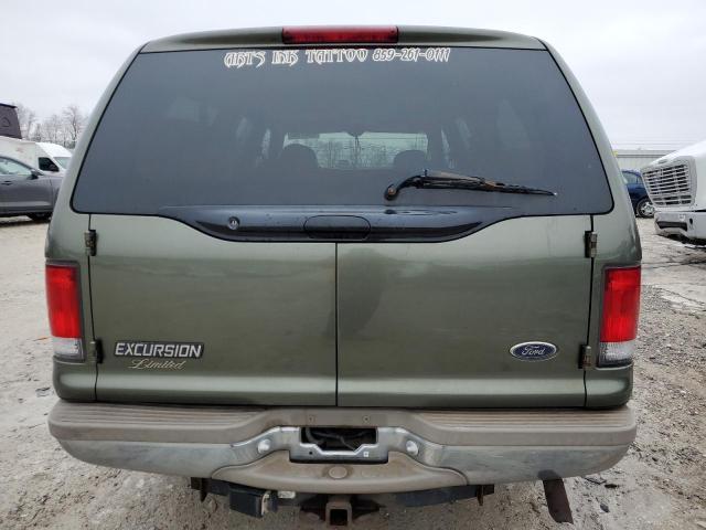 1FMNU43LXYEC22708 - 2000 FORD EXCURSION LIMITED GREEN photo 6