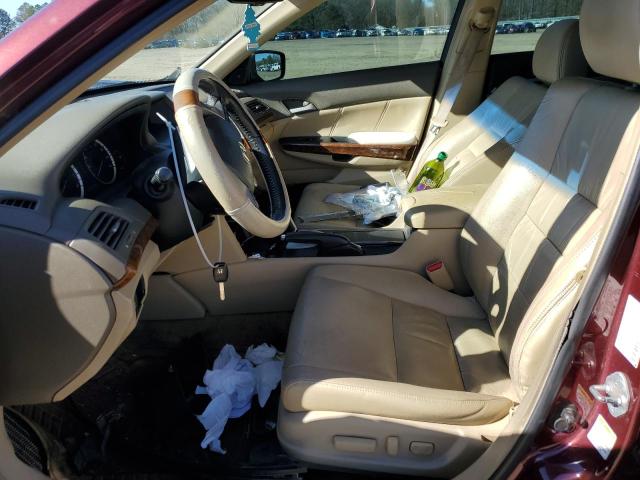 1HGCP26868A132852 - 2008 HONDA ACCORD EXL BURGUNDY photo 7