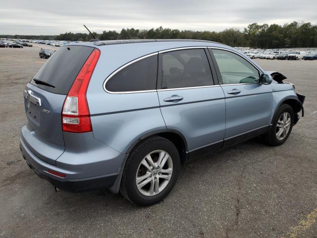 JHLRE4H78BC001015 - 2011 HONDA CR-V EXL BLUE photo 3