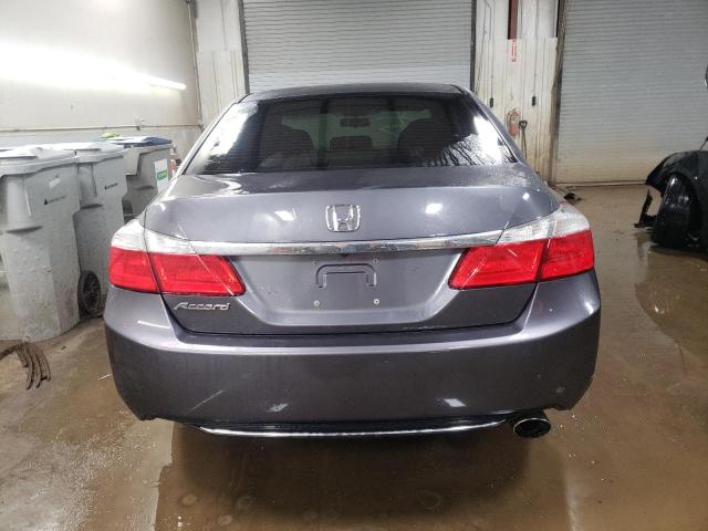 1HGCR2F3XDA040071 - 2013 HONDA ACCORD LX GRAY photo 6