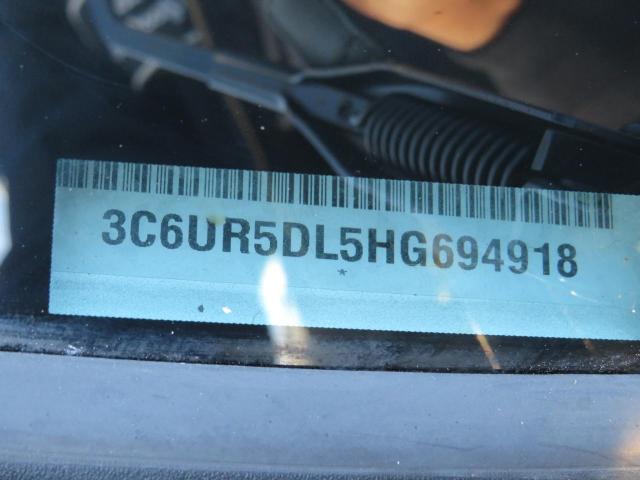 3C6UR5DL5HG694918 - 2017 RAM 2500 SLT ვერცხლისფერი ფოტო 10