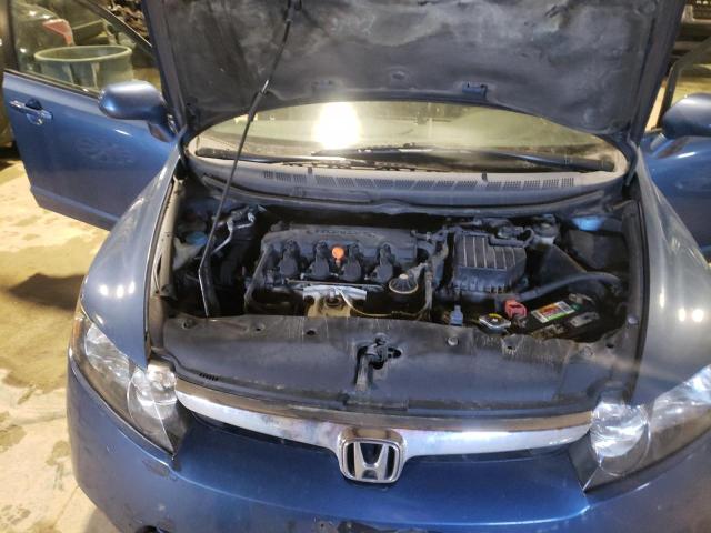 1HGFA16968L075221 - 2008 HONDA CIVIC EXL BLUE photo 11