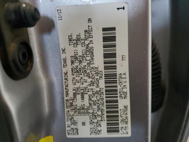 5TFRM5F16EX073073 - 2014 TOYOTA TUNDRA DOUBLE CAB SR/SR5 SILVER photo 12