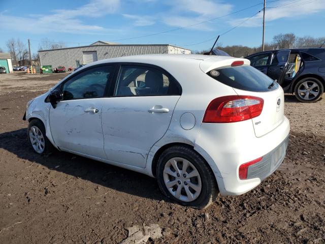 KNADM5A3XG6600332 - 2016 KIA RIO LX WHITE photo 2