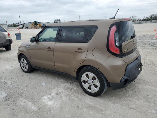 KNDJN2A26F7218834 - 2015 KIA SOUL TAN photo 2