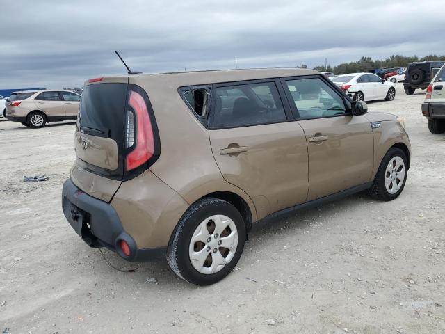 KNDJN2A26F7218834 - 2015 KIA SOUL TAN photo 3