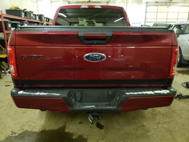 1FTEW1EP5GFB72953 - 2016 FORD F150 SUPERCREW RED photo 6