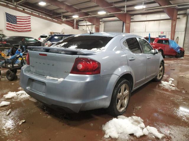 1C3CDZCBXDN608673 - 2013 DODGE AVENGER SXT BLUE photo 3