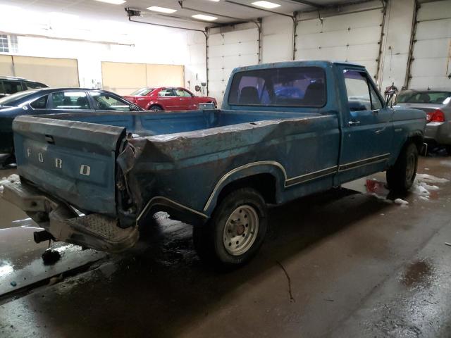 2FTDF15FXECA82015 - 1984 FORD F150 BLUE photo 3