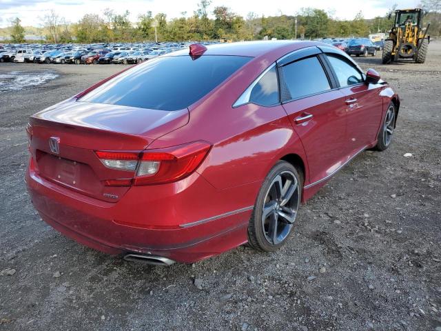 1HGCV1F90JA047374 - 2018 HONDA ACCORD TOURING RED photo 3