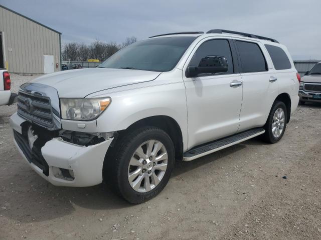 5TDBY67A08S009387 - 2008 TOYOTA SEQUOIA PLATINUM WHITE photo 1