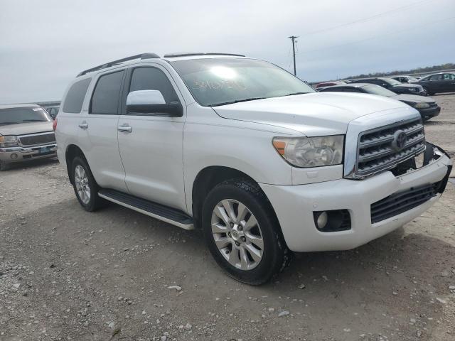 5TDBY67A08S009387 - 2008 TOYOTA SEQUOIA PLATINUM WHITE photo 4