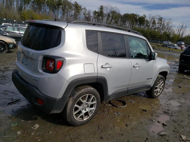 ZACNJDBBXMPM47778 - 2021 JEEP RENEGADE LATITUDE SILVER photo 3