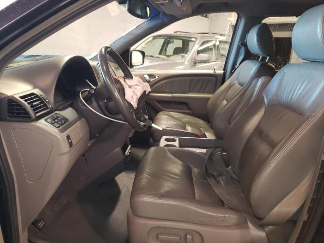 5FNRL387X8B086271 - 2008 HONDA ODYSSEY EXL BLUE photo 7