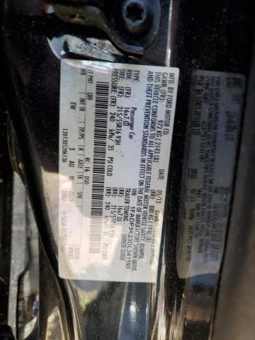 1FADP3K23DL341593 - 2013 FORD FOCUS SE BLACK photo 12