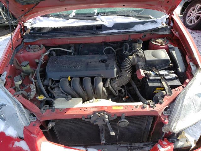 2T1KR32E57C669499 - 2007 TOYOTA COROLLA MA XR RED photo 11