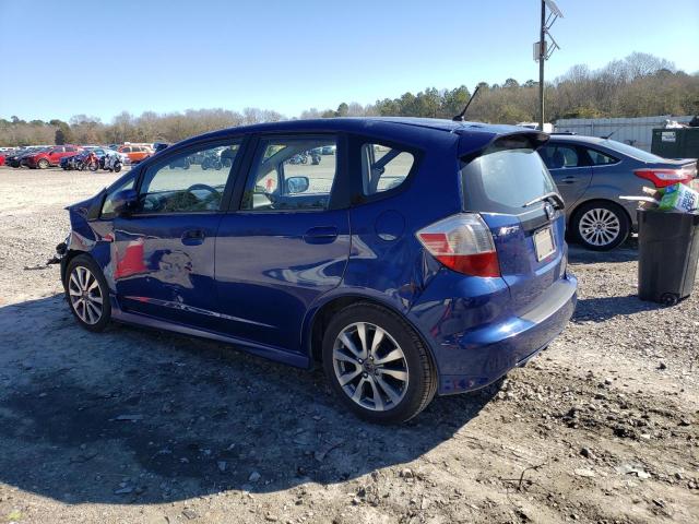 JHMGE8H6XCC015484 - 2012 HONDA FIT SPORT BLUE photo 2