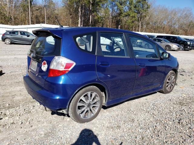 JHMGE8H6XCC015484 - 2012 HONDA FIT SPORT BLUE photo 3