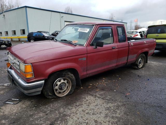 1FTCR14U8NPA88185 - 1992 FORD RANGER SUPER CAB BURGUNDY photo 1