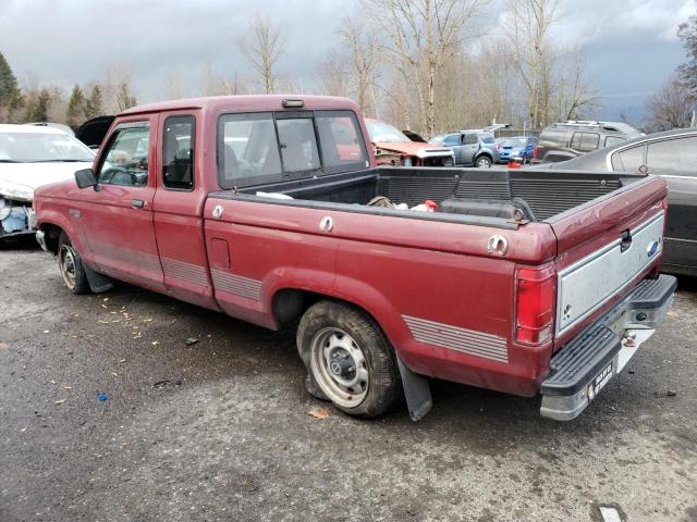 1FTCR14U8NPA88185 - 1992 FORD RANGER SUPER CAB BURGUNDY photo 2