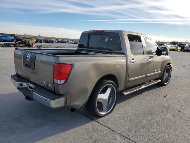 1N6BA07A87N208593 - 2007 NISSAN TITAN XE TAN photo 3