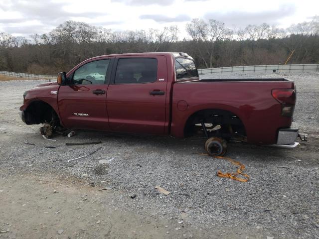 5TFDV54128X062098 - 2008 TOYOTA TUNDRA CREWMAX BURGUNDY photo 2