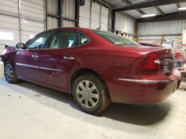 2G4WD582171214491 - 2007 BUICK LACROSSE CXL RED photo 2