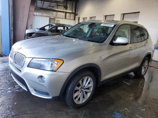 5UXWX9C54D0D04196 - 2013 BMW X3 XDRIVE28I SILVER photo 1