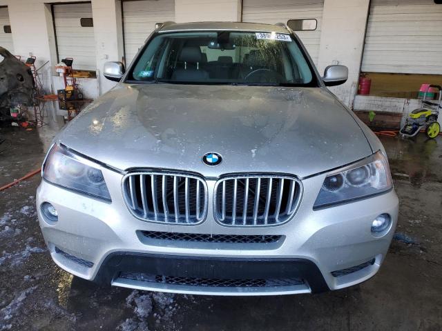 5UXWX9C54D0D04196 - 2013 BMW X3 XDRIVE28I SILVER photo 5