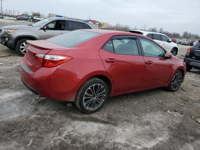 2T1BURHE9FC384828 - 2015 TOYOTA COROLLA L RED photo 3