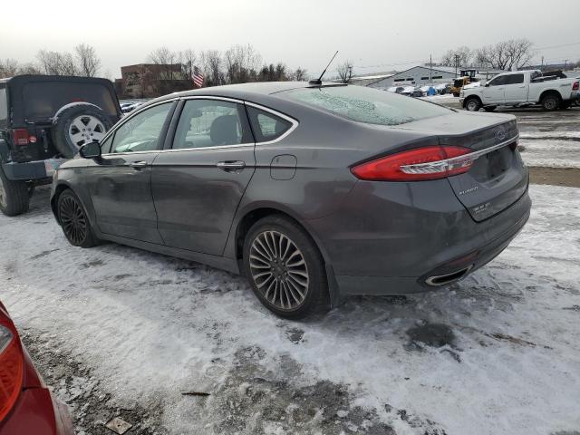 3FA6P0T97HR280873 - 2017 FORD FUSION SE GRAY photo 2