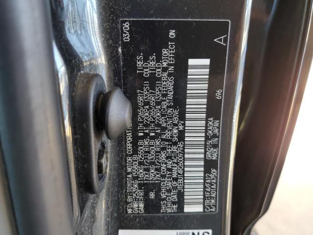 JTEBU14R260097945 - 2006 TOYOTA 4RUNNER SR5 BLACK photo 13