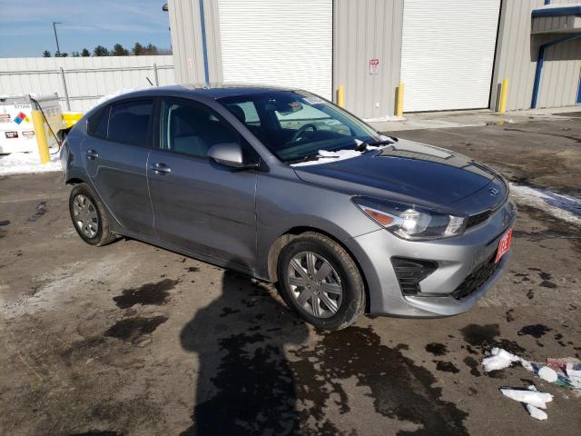 3KPA24AD3ME374882 - 2021 KIA RIO LX GRAY photo 4