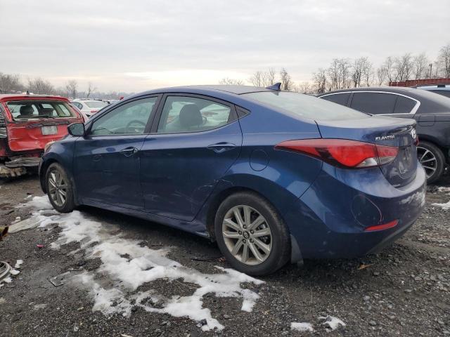 5NPDH4AE4FH619658 - 2015 HYUNDAI ELANTRA SE BLUE photo 2