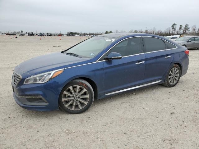 5NPE34AFXGH280613 - 2016 HYUNDAI SONATA SPORT BLUE photo 1