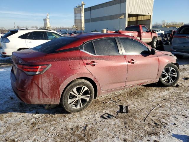 3N1AB8CV1PY311685 - 2023 NISSAN SENTRA SV MAROON photo 3