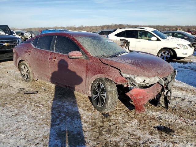 3N1AB8CV1PY311685 - 2023 NISSAN SENTRA SV MAROON photo 4