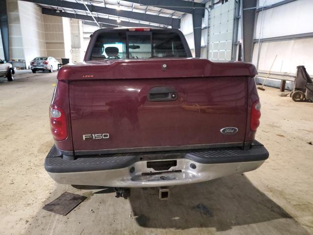 2FTRX08L63CA13575 - 2003 FORD F150 MAROON photo 6