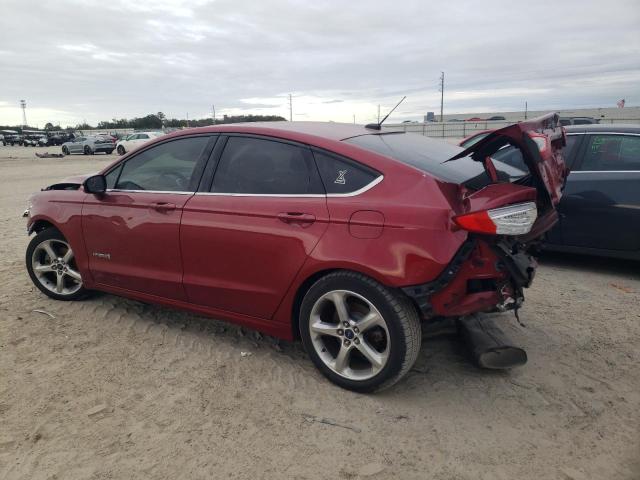 3FA6P0LU2DR337933 - 2013 FORD FUSION SE HYBRID MAROON photo 2