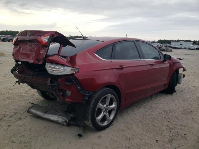 3FA6P0LU2DR337933 - 2013 FORD FUSION SE HYBRID MAROON photo 3