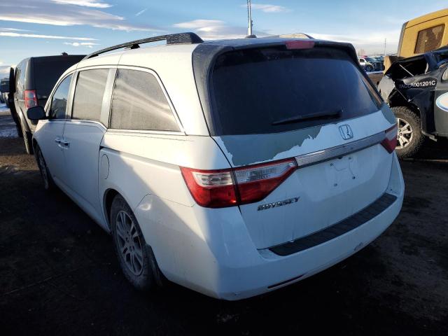 5FNRL5H69DB089014 - 2013 HONDA ODYSSEY EXL WHITE photo 2