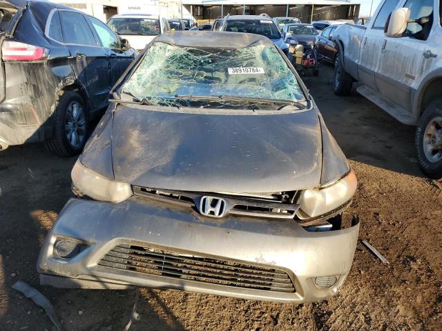 2HGFG12637H577786 - 2007 HONDA CIVIC LX BROWN photo 5