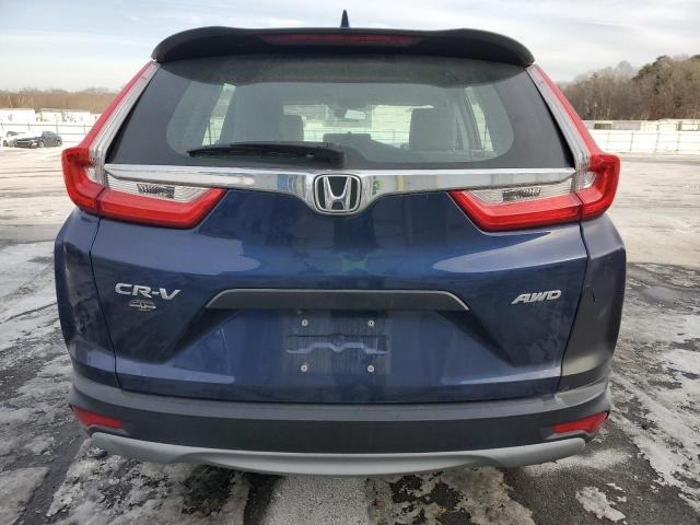 5J6RW6H32KL000505 - 2019 HONDA CR-V LX BLUE photo 6