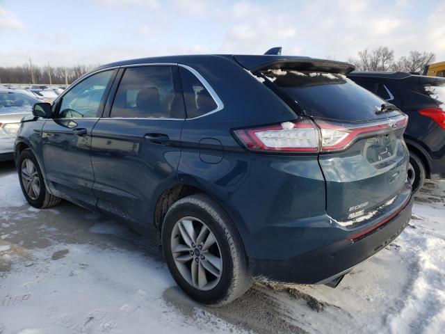 2FMPK4J92GBB58356 - 2016 FORD EDGE SEL BLUE photo 2