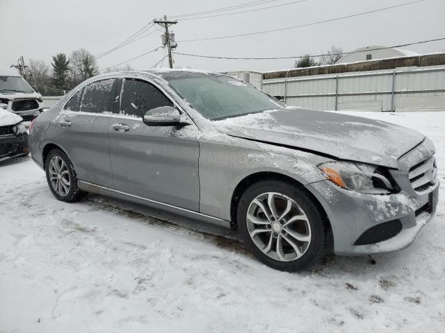 55SWF4KBXFU041601 - 2015 MERCEDES-BENZ C 300 4MATIC GRAY photo 4