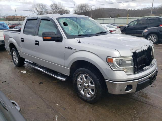 1FTFW1CF0EKE95441 - 2014 FORD F150 SUPERCREW SILVER photo 4