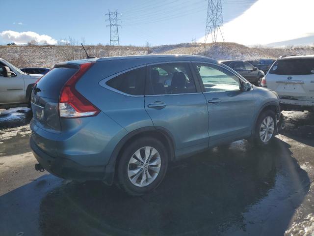 2HKRM3H77EH519796 - 2014 HONDA CR-V EXL BLUE photo 3