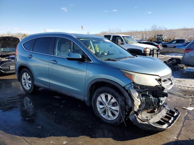 2HKRM3H77EH519796 - 2014 HONDA CR-V EXL BLUE photo 4