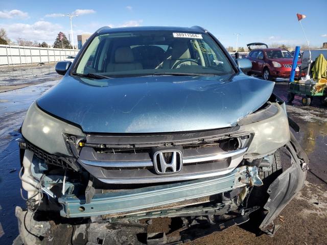 2HKRM3H77EH519796 - 2014 HONDA CR-V EXL BLUE photo 5